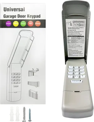 Universal Garage Door Opener Keypad for Liftmaster Chamberlain Craftsman Wayne Dalton Openers Produced since 1993, Wireless Keypad Keyless Entry, Replaces 877/878MAX 377/977/877/66LM,Safe Security 2.0