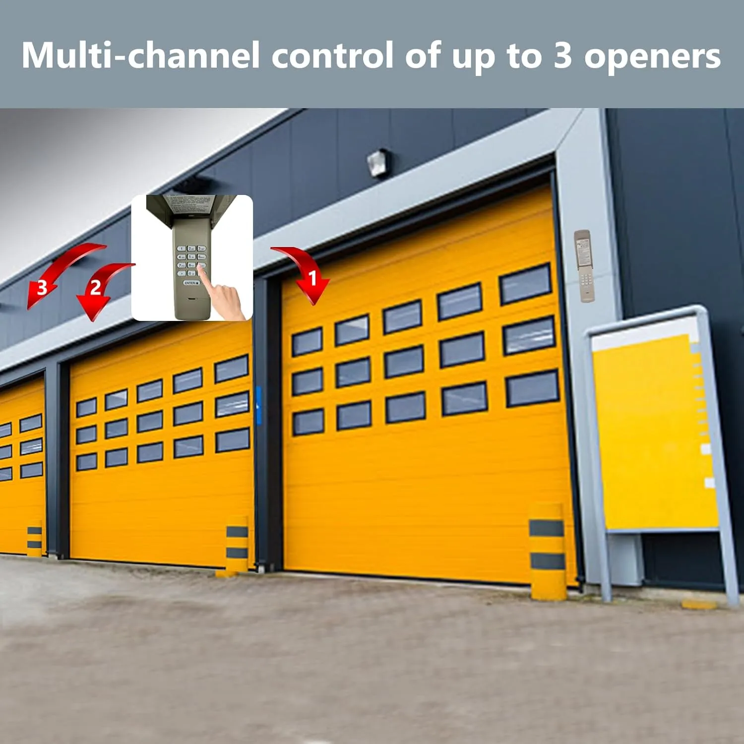 Universal Garage Door Opener Keypad for Liftmaster Chamberlain Craftsman Wayne Dalton Openers Produced since 1993, Wireless Keypad Keyless Entry, Replaces 877/878MAX 377/977/877/66LM,Safe Security 2.0
