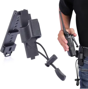 Universal Radio Belt Holster Adjustable from 1.5" to 2.25" Suit Duty Belts Law Enforcement Gear Walkie Talkie Belt Clip Holder