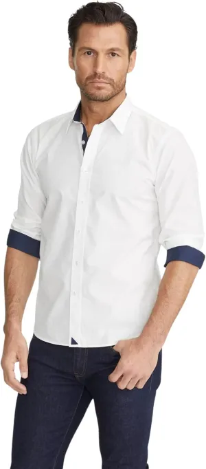 UNTUCKit Las Cases - Untucked Shirt for Men, Long Sleeve, Wrinkle-Free, Slim Fit