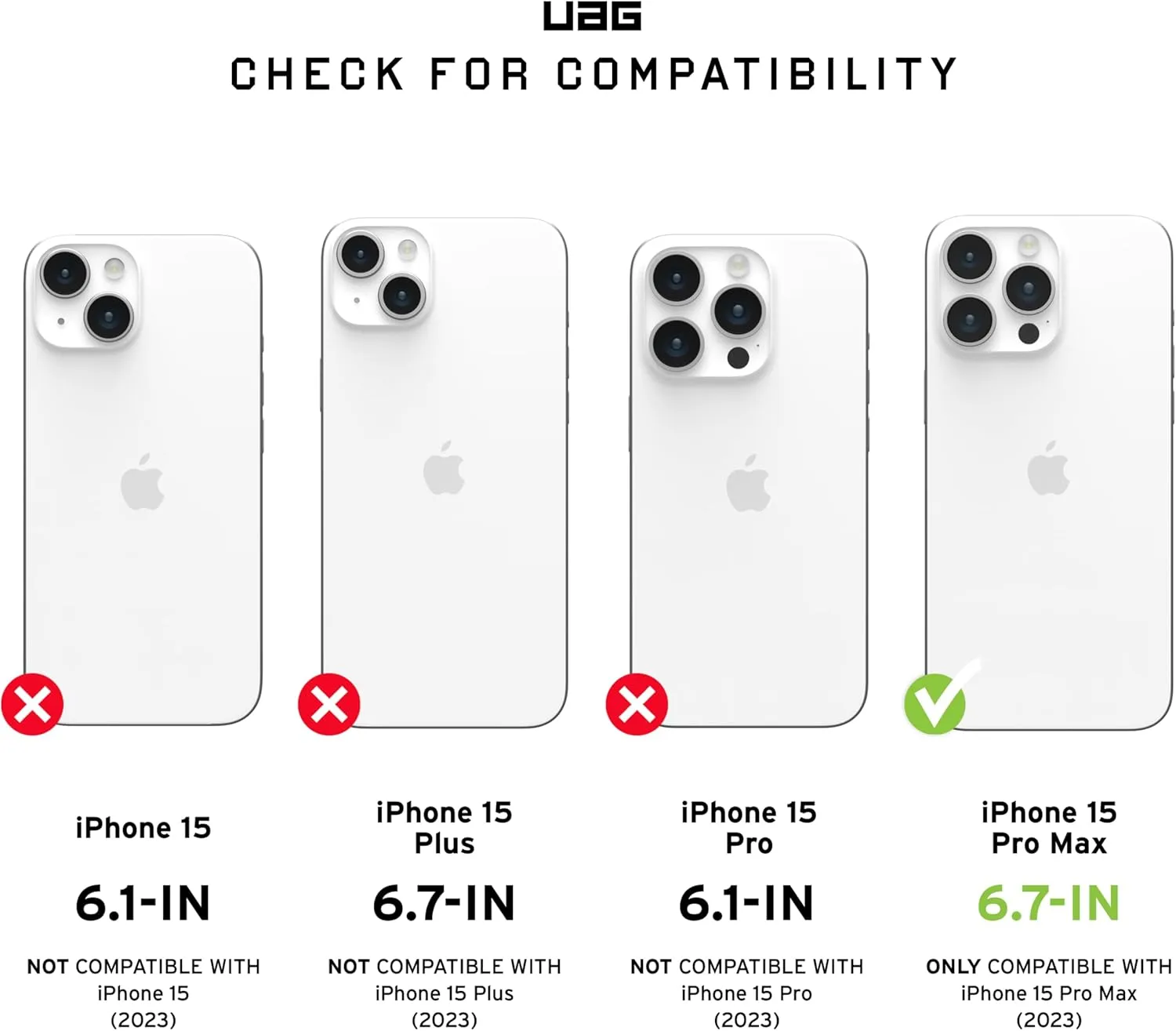 URBAN ARMOR GEAR UAG Case Compatible with iPhone 15 Pro Max Case 6.7" Monarch Pro Black Built-in Magnet Compatible with MagSafe Charging Premium Rugged Military Grade Dropproof Protective Cover