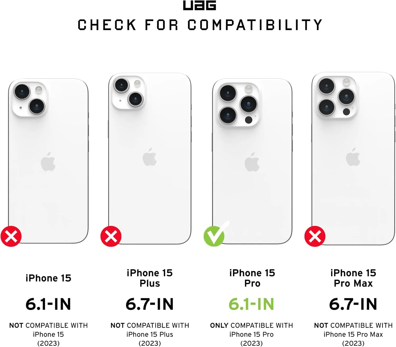URBAN ARMOR GEAR UAG Case [Updated Ver.] Compatible with iPhone 15 Pro Case 6.1" Monarch Pro Mallard Built-in Magnet Compatible with MagSafe Charging Premium Rugged Military Grade Protective Cover
