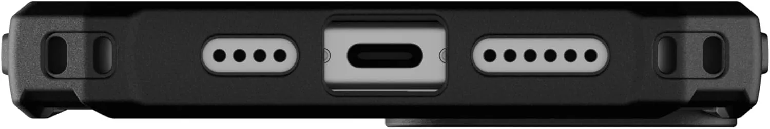 URBAN ARMOR GEAR UAG Case [Updated Version] Compatible with iPhone 15 Pro 6.1" Pathfinder Clear Ash/Black Built-in Magnet Compatible with MagSafe Charging Rugged Transparent Dropproof Protective Cover