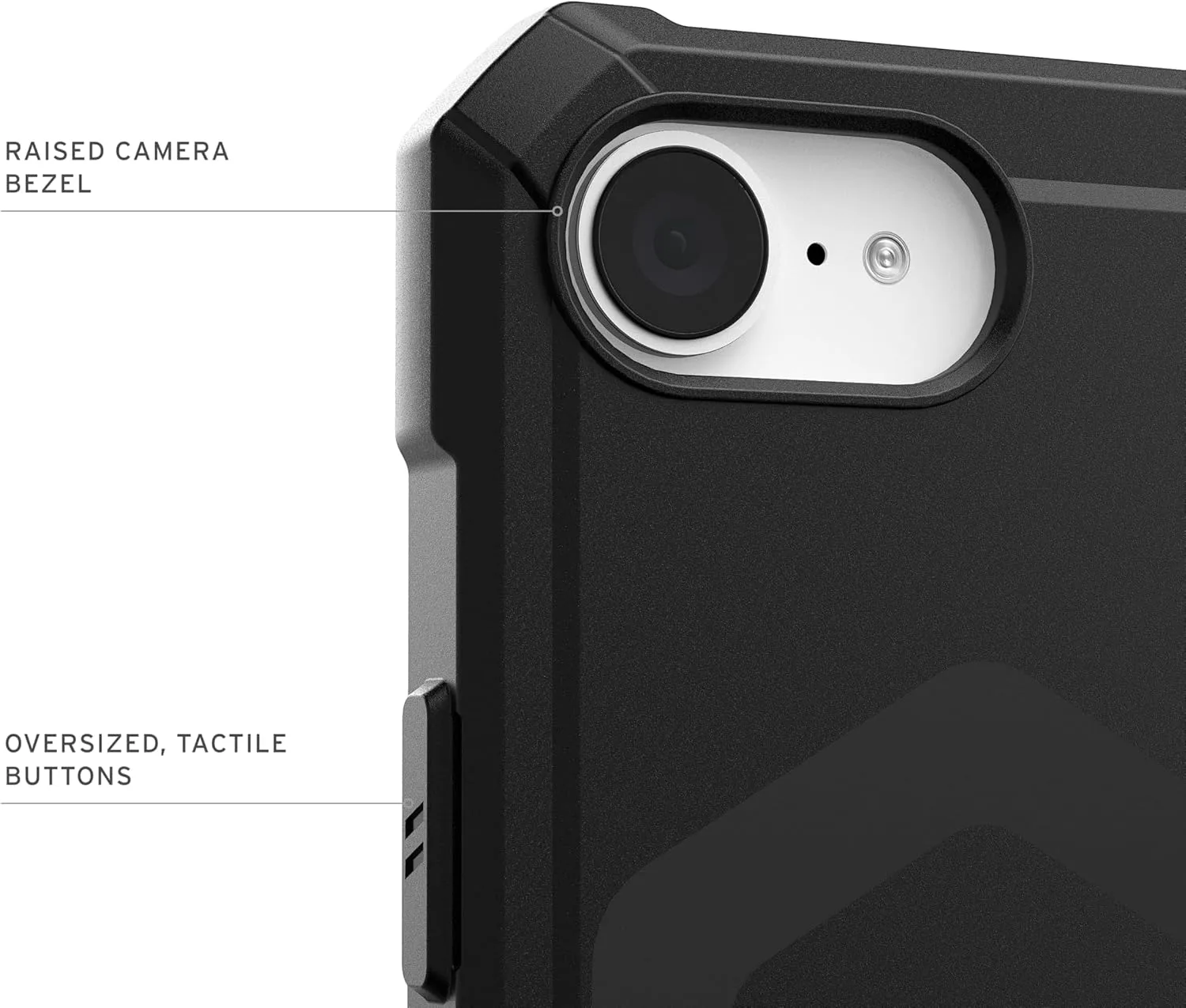 URBAN ARMOR GEAR UAG Designed for iPhone 16e Case Essential Armor - Compatible with MagSafe Rugged Military Grade Drop Proof Military Grade Drop Proof Protective Cover, Opaque Black