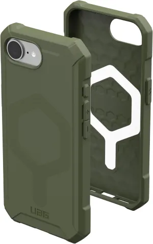 URBAN ARMOR GEAR UAG Designed for iPhone 16e Case Essential Armor - Compatible with MagSafe Rugged Military Grade Drop Proof Protective Cover, Opaque Olive Drab