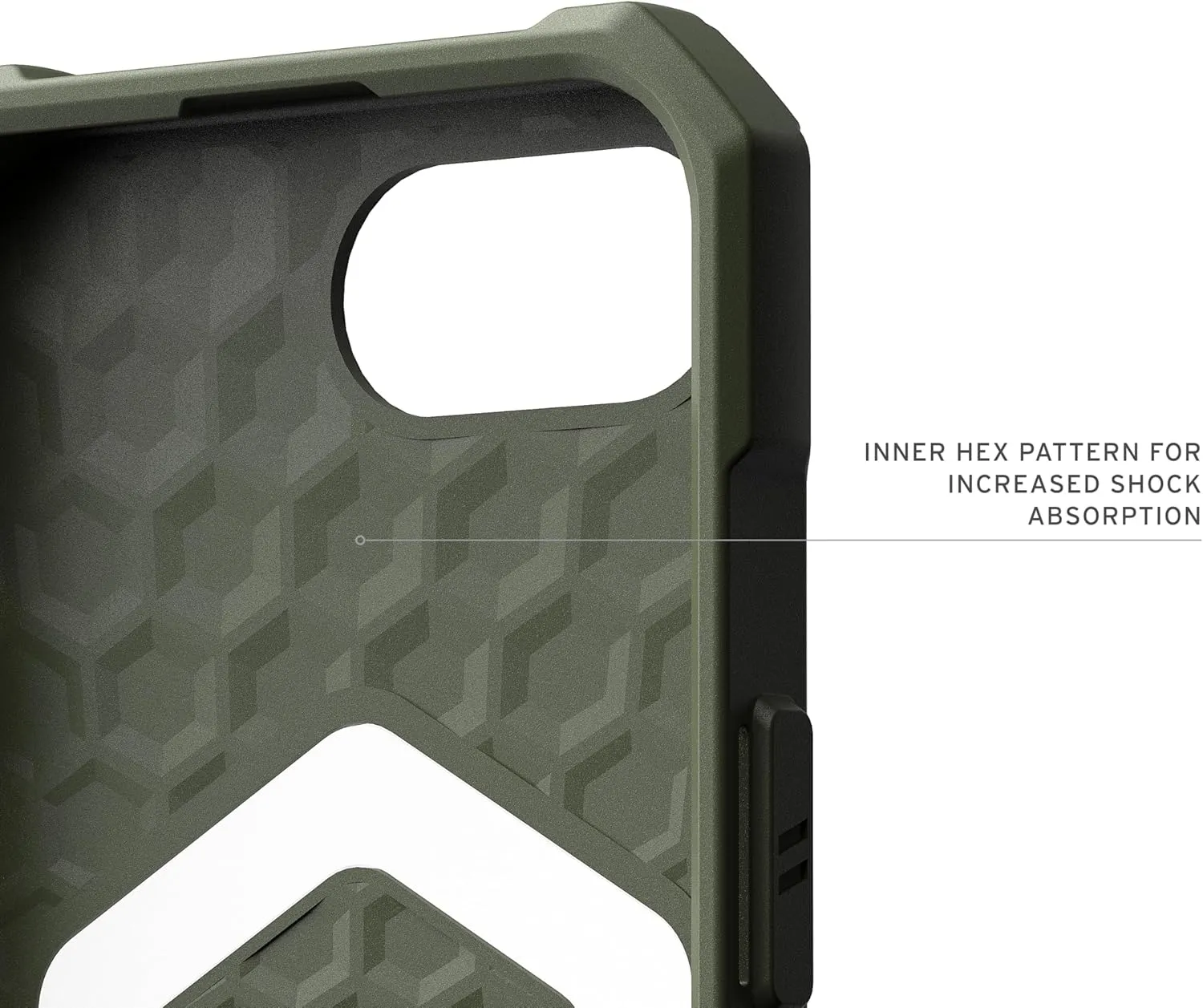 URBAN ARMOR GEAR UAG Designed for iPhone 16e Case Essential Armor - Compatible with MagSafe Rugged Military Grade Drop Proof Protective Cover, Opaque Olive Drab