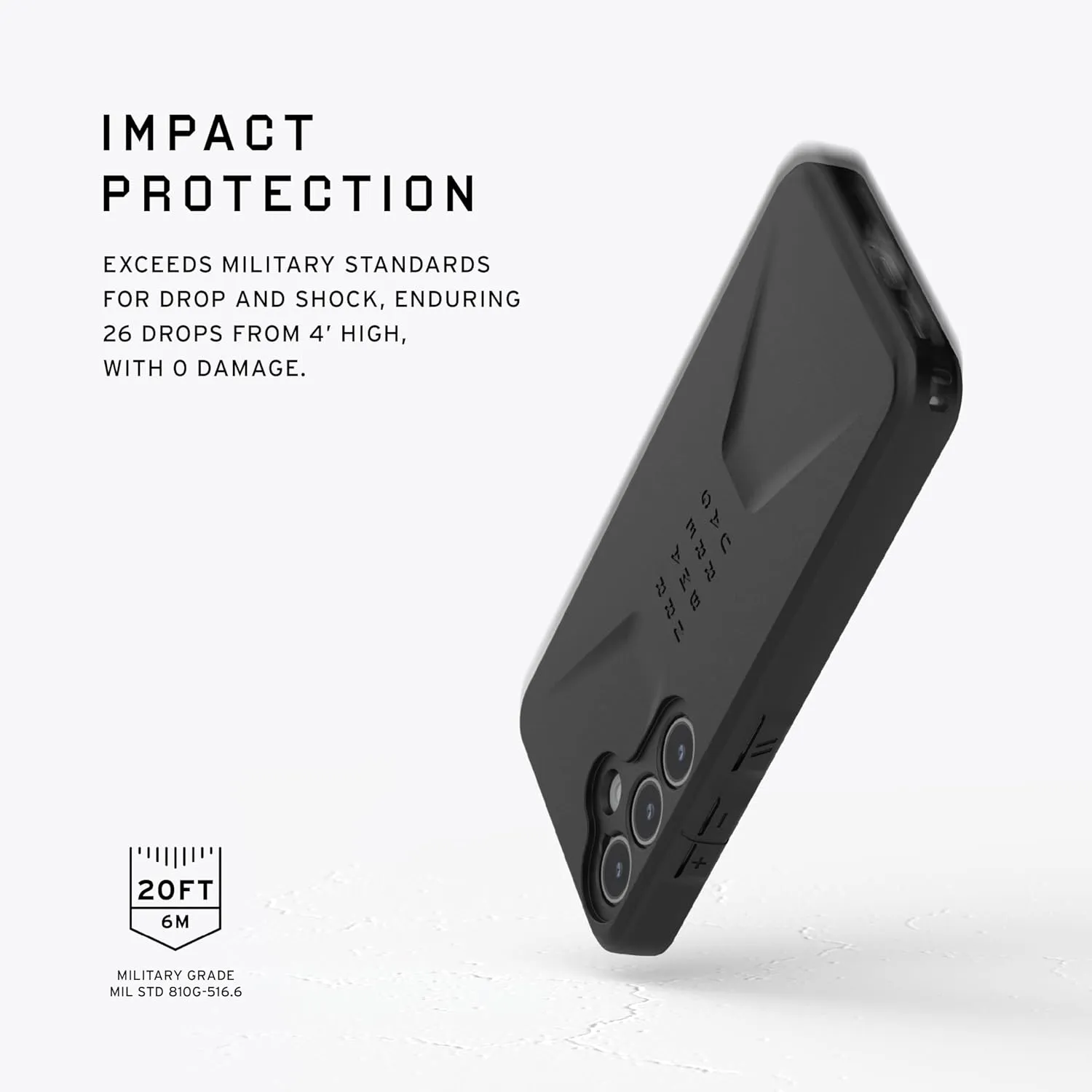 URBAN ARMOR GEAR UAG Designed for Samsung Galaxy S24 Case 6.2" Civilian Black, Rugged Military Drop-Proof Impact Resistant Non-Slip Protective Cover