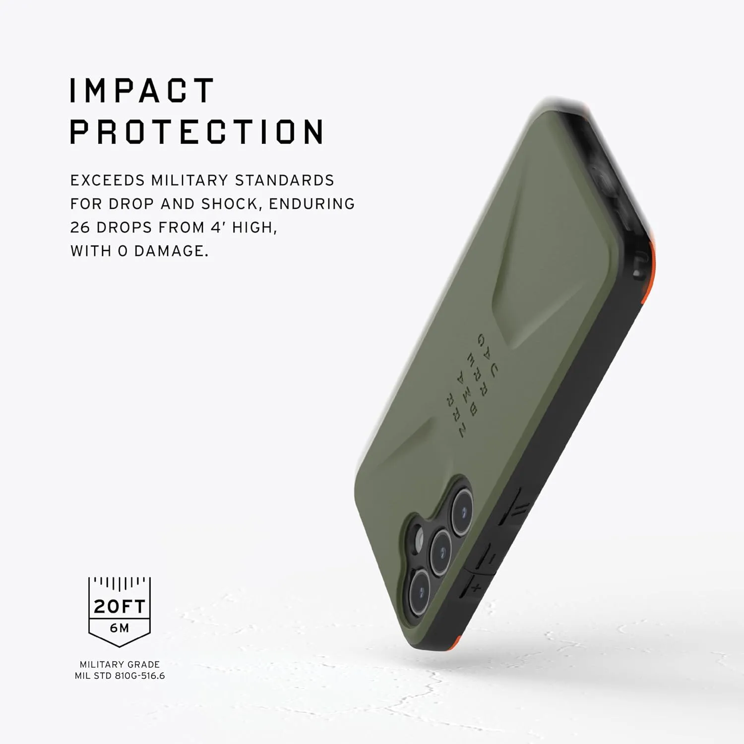 URBAN ARMOR GEAR UAG Designed for Samsung Galaxy S24 Case 6.2" Civilian Olive Drab, Rugged Military Drop-Proof Impact Resistant Non-Slip Protective Cover