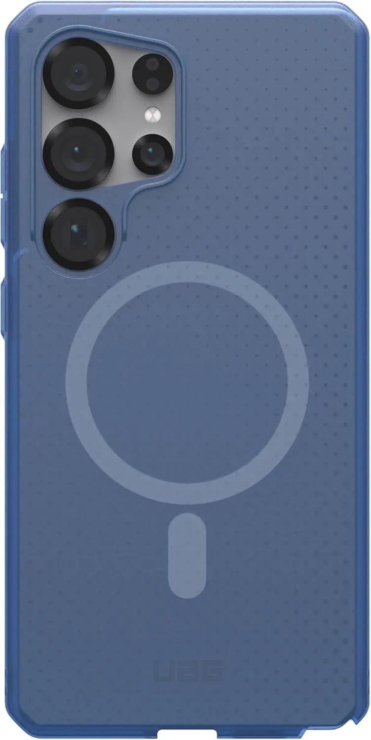 URBAN ARMOR GEAR UAG Designed for Samsung Galaxy S25 Ultra Case 6.8" DOT - Compatible with Magnetic Charging Slim Transparent Rugged Military Drop Tested Protective Cover, Cloud Blue