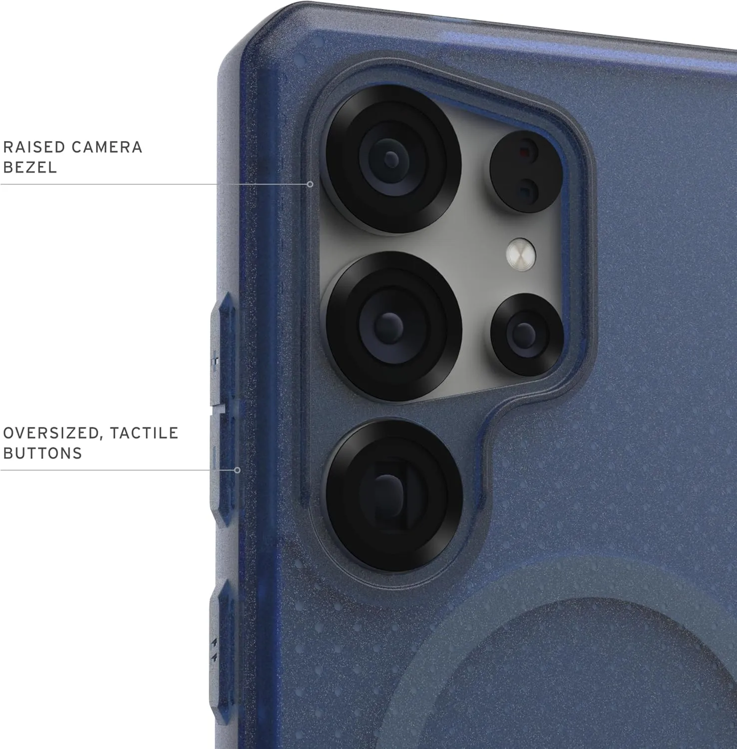 URBAN ARMOR GEAR UAG Designed for Samsung Galaxy S25 Ultra Case 6.8" DOT - Compatible with Magnetic Charging Slim Transparent Rugged Military Drop Tested Protective Cover, Cloud Blue