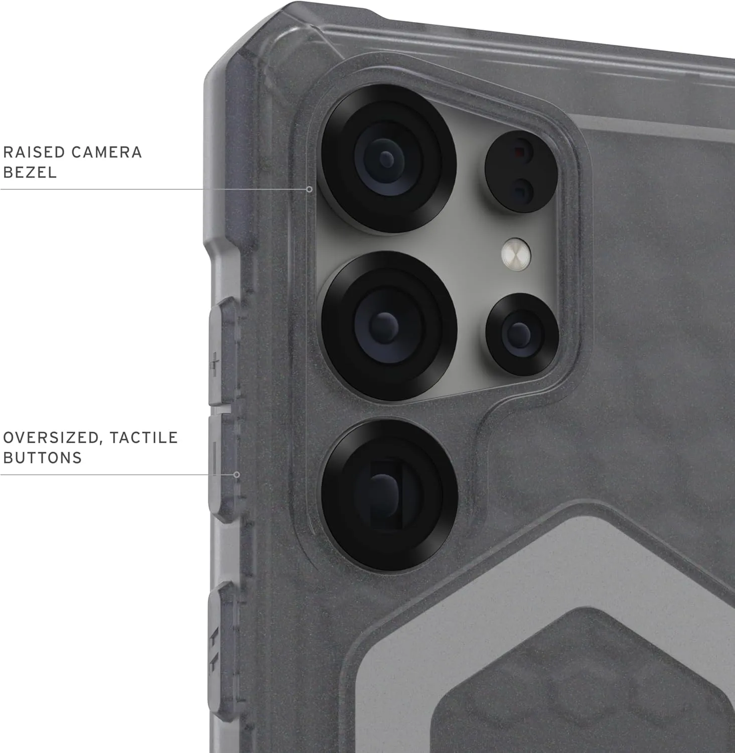 URBAN ARMOR GEAR UAG Designed for Samsung Galaxy S25 Ultra Case 6.8" Essential Armor - Compatible with Magnetic Charging Rugged Military Drop Tested Anti-Slip Protective Cover, Ash