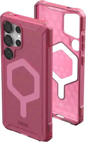 URBAN ARMOR GEAR UAG Designed for Samsung Galaxy S25 Ultra Case 6.8" Essential Armor - Compatible with Magnetic Charging Rugged Military Drop Tested Anti-Slip Protective Cover, Berry