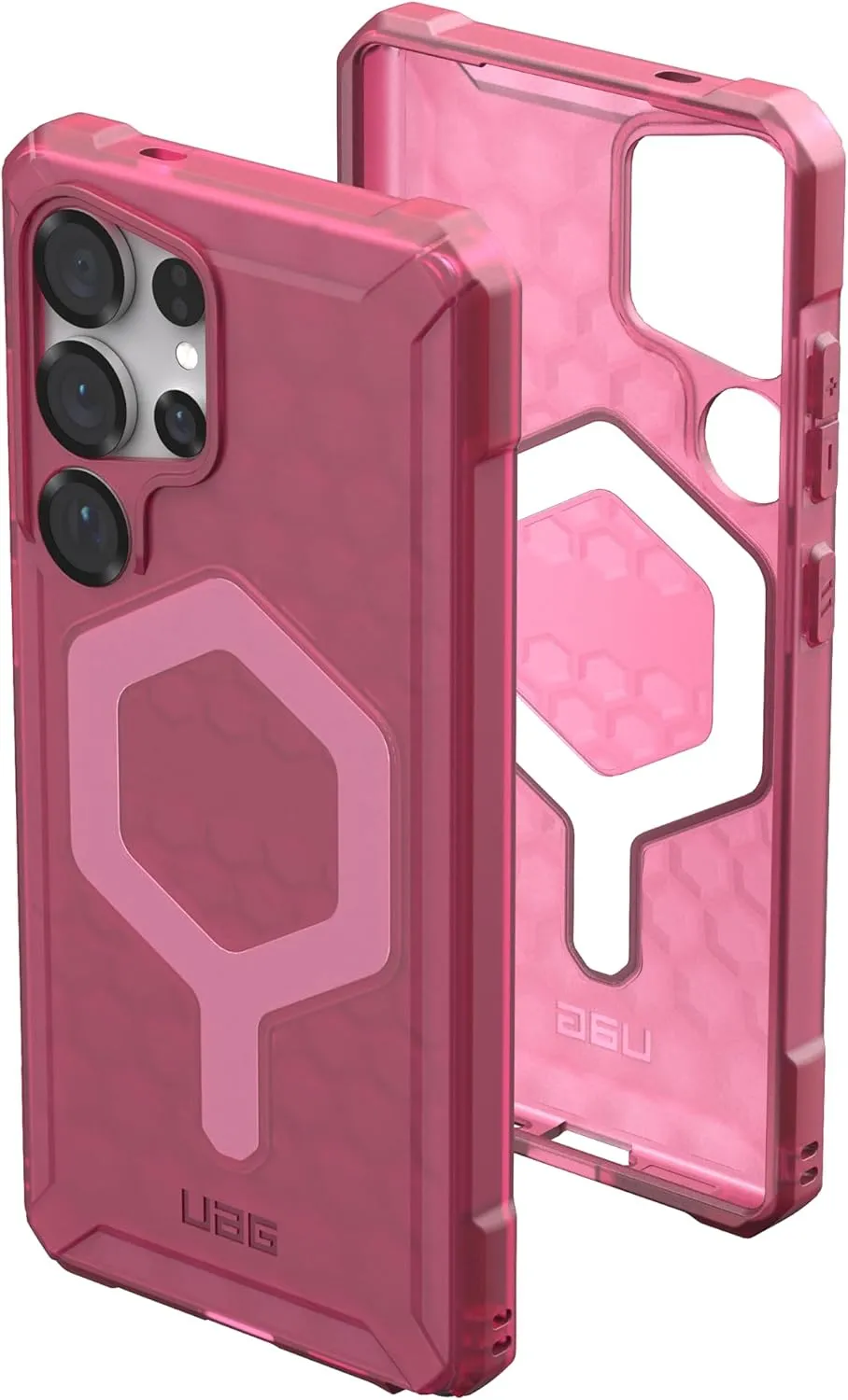 URBAN ARMOR GEAR UAG Designed for Samsung Galaxy S25 Ultra Case 6.8" Essential Armor - Compatible with Magnetic Charging Rugged Military Drop Tested Anti-Slip Protective Cover, Berry