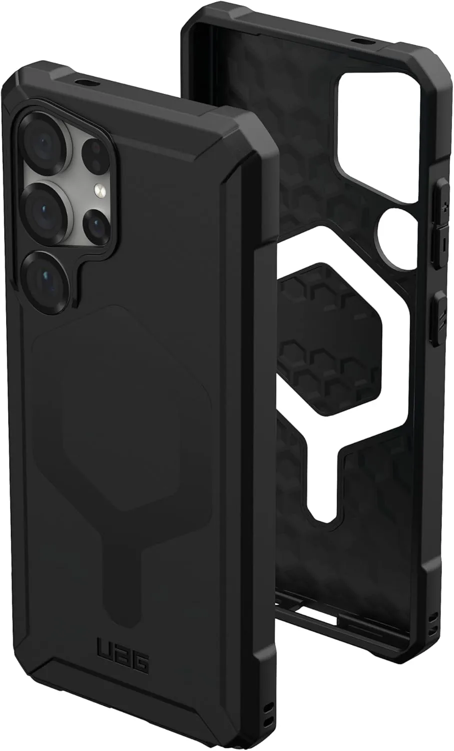 URBAN ARMOR GEAR UAG Designed for Samsung Galaxy S25 Ultra Case 6.8" Essential Armor - Compatible with Magnetic Charging Rugged Military Drop Tested Anti-Slip Protective Cover, Black