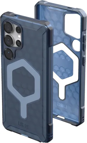 URBAN ARMOR GEAR UAG Designed for Samsung Galaxy S25 Ultra Case 6.8" Essential Armor - Compatible with Magnetic Charging Rugged Military Drop Tested Anti-Slip Protective Cover, Cloud Blue