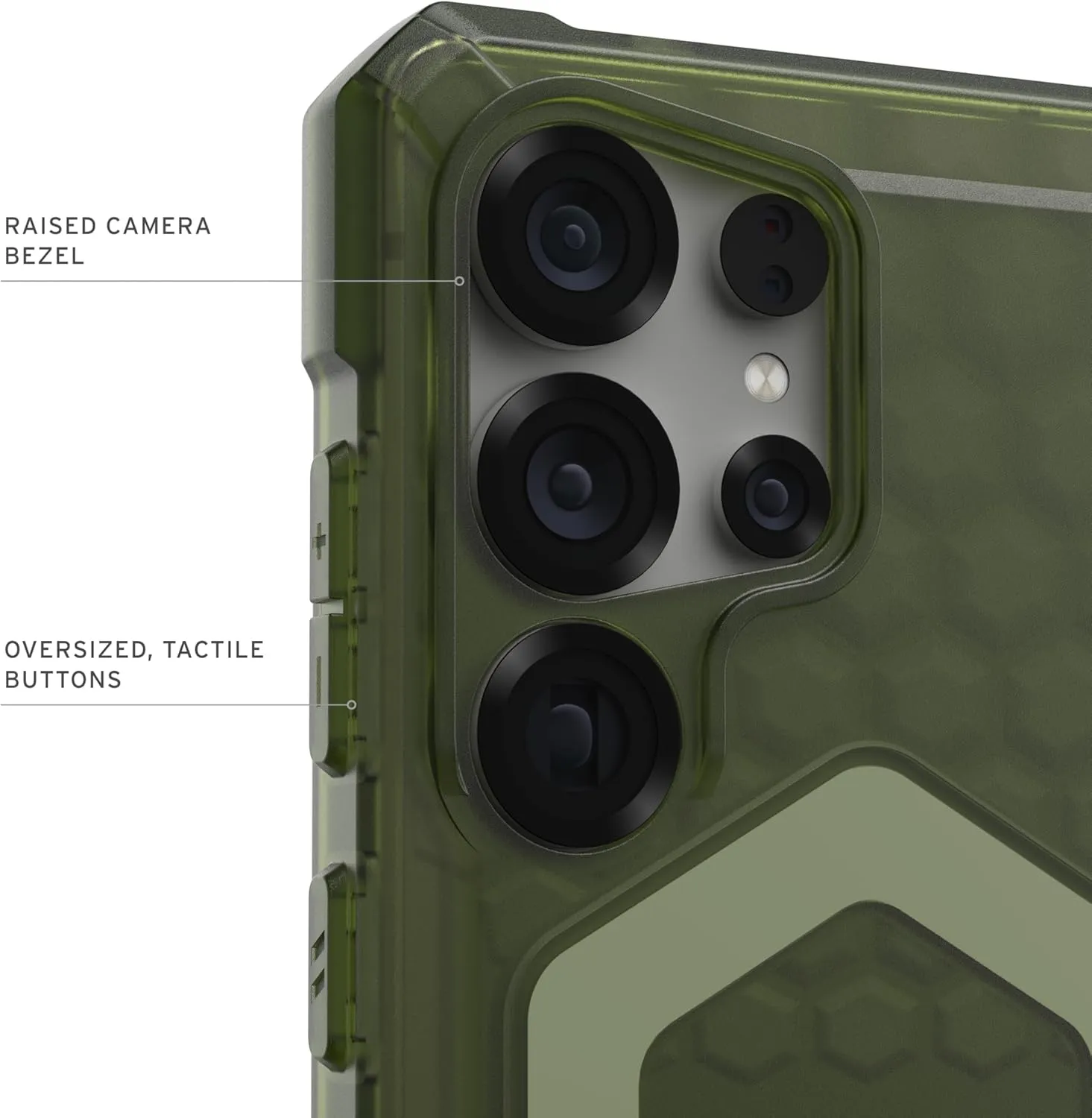 URBAN ARMOR GEAR UAG Designed for Samsung Galaxy S25 Ultra Case 6.8" Essential Armor - Compatible with Magnetic Charging Rugged Military Drop Tested Anti-Slip Protective Cover, Olive Drab