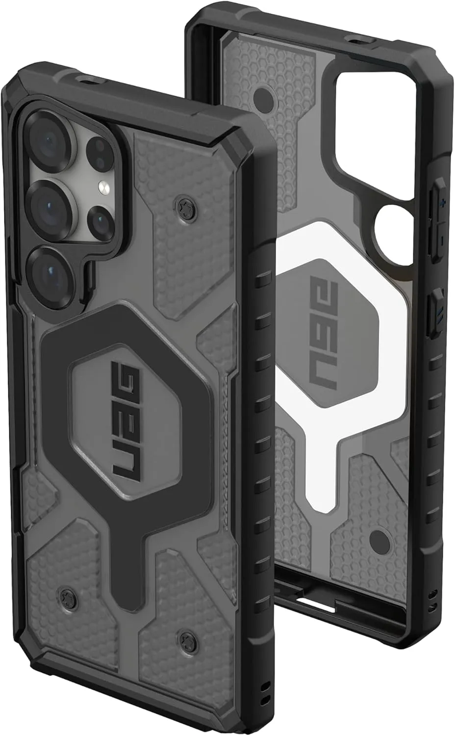 URBAN ARMOR GEAR UAG Designed for Samsung Galaxy S25 Ultra Case 6.8" Pathfinder Clear - Compatible with Magnetic Charging Transparent Rugged Military Drop Tested Protective Cover, Ash