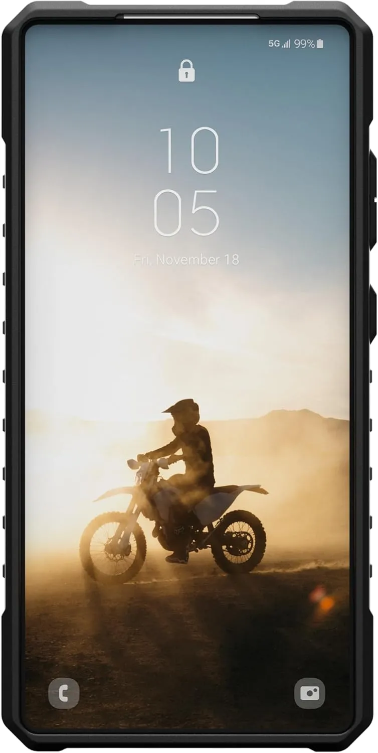 URBAN ARMOR GEAR UAG Designed for Samsung Galaxy S25 Ultra Case 6.8" Pathfinder Clear - Compatible with Magnetic Charging Transparent Rugged Military Drop Tested Protective Cover, Ash