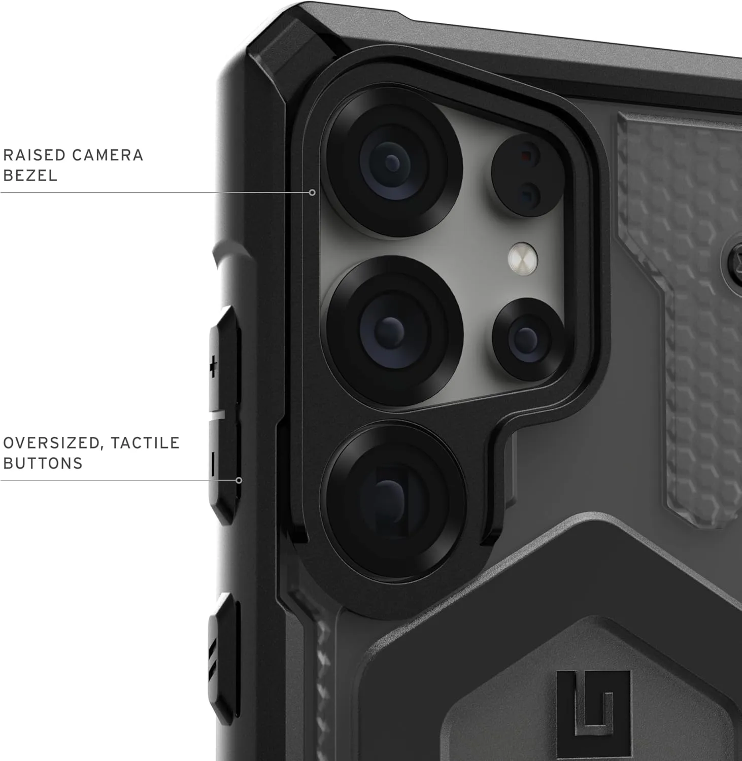 URBAN ARMOR GEAR UAG Designed for Samsung Galaxy S25 Ultra Case 6.8" Pathfinder Clear - Compatible with Magnetic Charging Transparent Rugged Military Drop Tested Protective Cover, Ash
