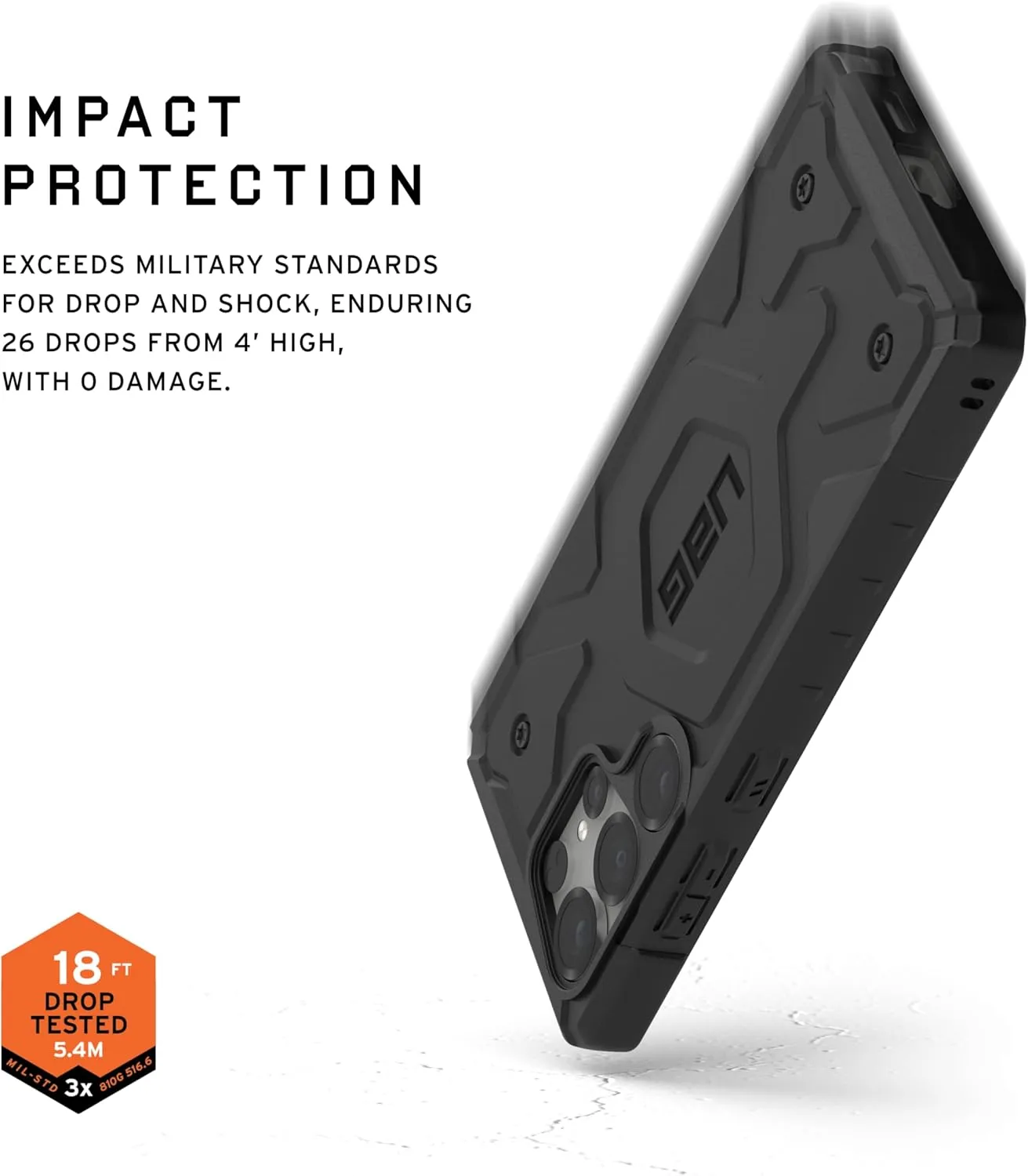 URBAN ARMOR GEAR UAG Designed for Samsung Galaxy S25 Ultra Case 6.8" Pathfinder - Compatible with Magnetic Charging Armor Shell Impact-Resistant Rugged Military Drop Tested Protective Cover, Black
