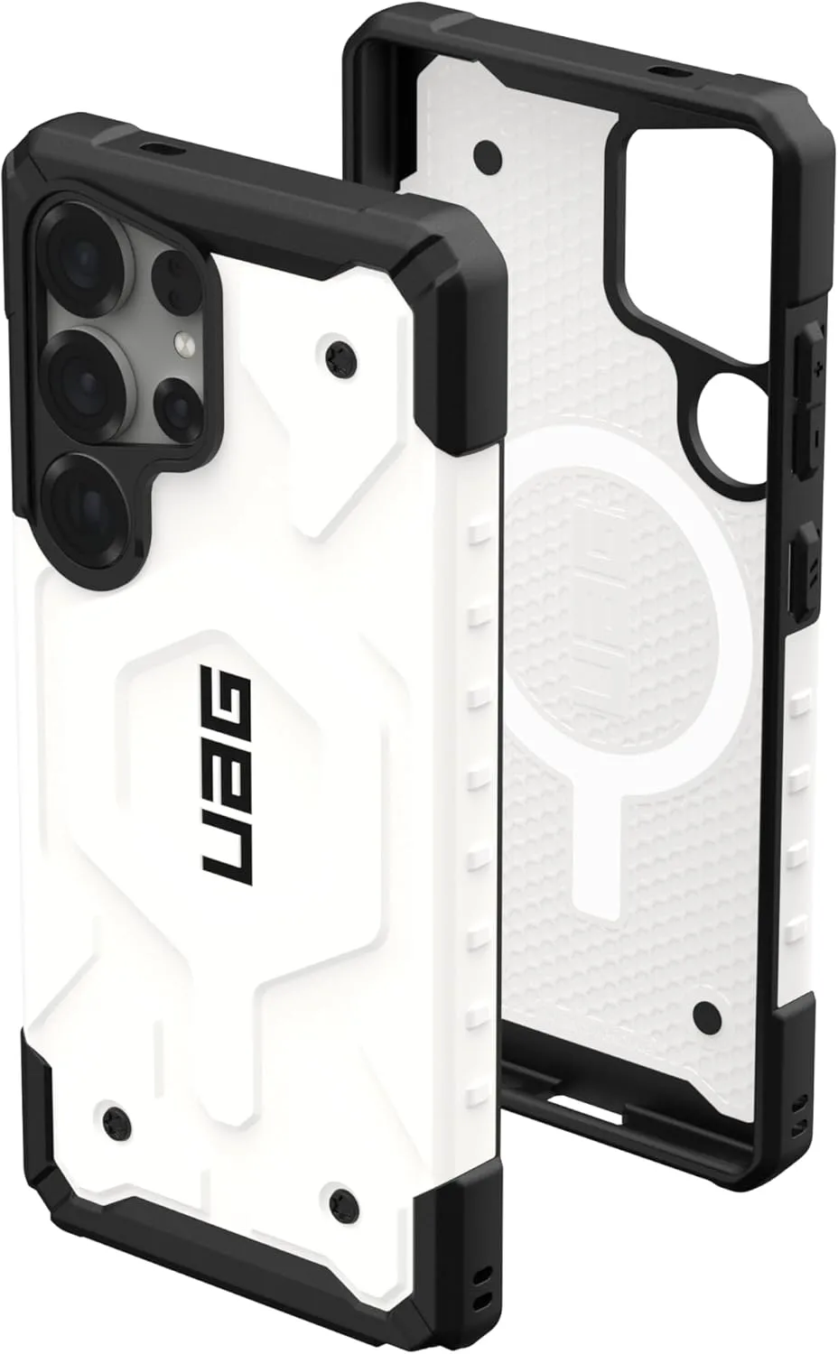 URBAN ARMOR GEAR UAG Designed for Samsung Galaxy S25 Ultra Case 6.8" Pathfinder - Compatible with Magnetic Charging Armor Shell Impact-Resistant Rugged Military Drop Tested Protective Cover, White
