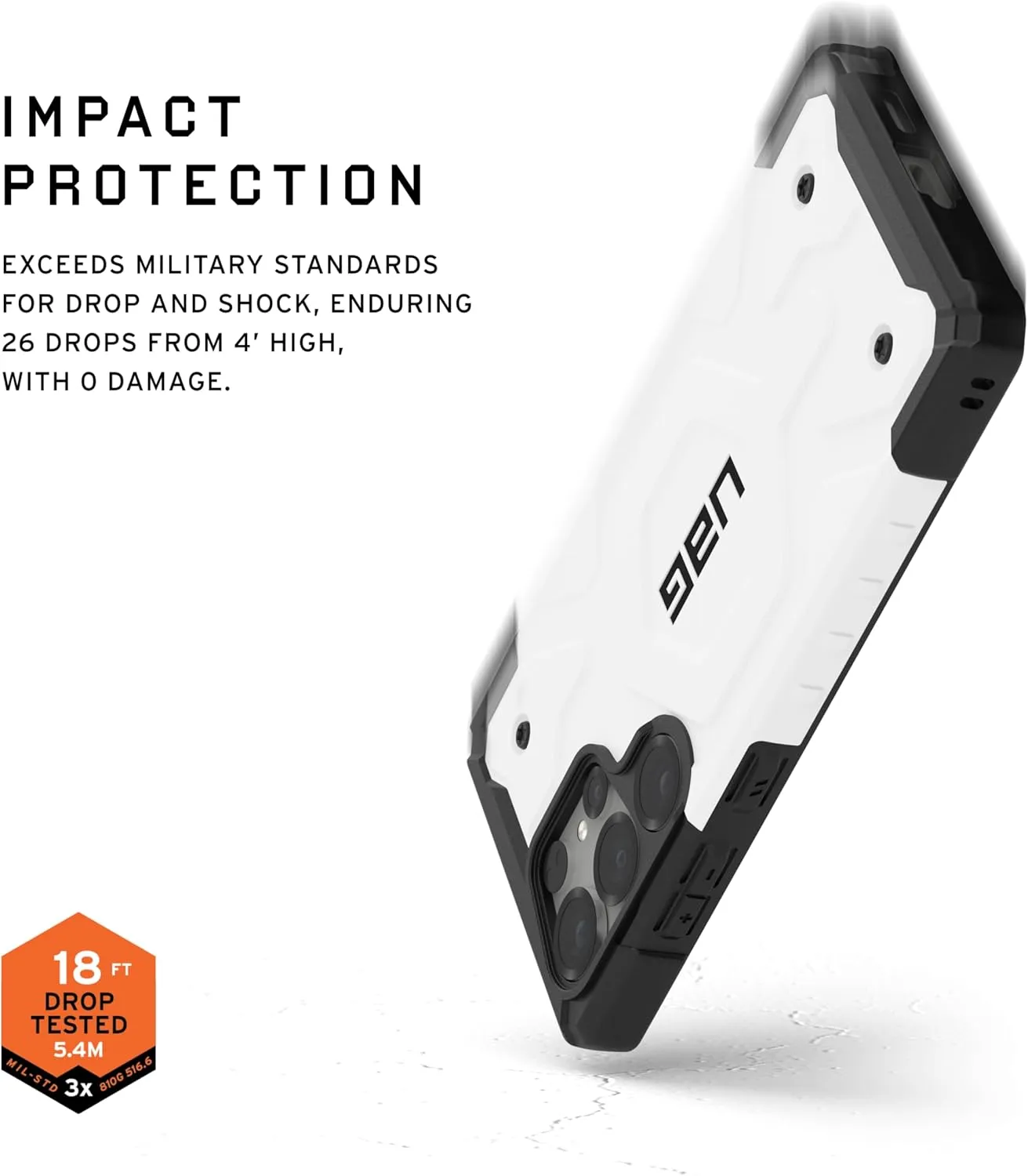 URBAN ARMOR GEAR UAG Designed for Samsung Galaxy S25 Ultra Case 6.8" Pathfinder - Compatible with Magnetic Charging Armor Shell Impact-Resistant Rugged Military Drop Tested Protective Cover, White