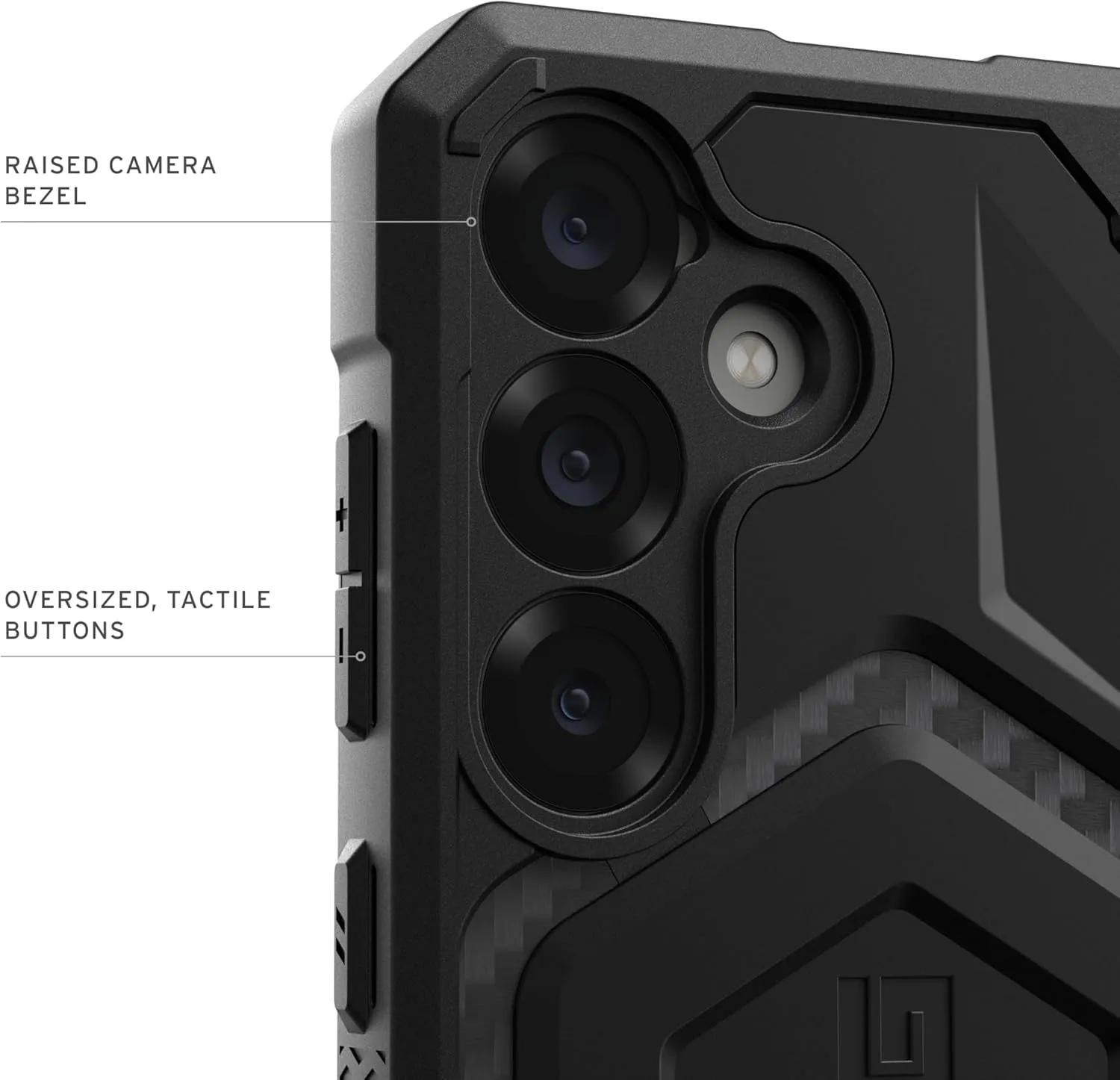 URBAN ARMOR GEAR UAG for Samsung Galaxy S25 Plus Case 6.7" Monarch Pro - Compatible with Magnetic Charging Premium Rugged Military Drop Tested Protective Cover, Carbon Fiber