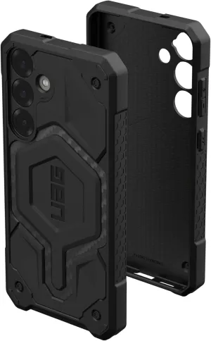 URBAN ARMOR GEAR UAG for Samsung Galaxy S25 Plus Case 6.7" Monarch Pro - Compatible with Magnetic Charging Premium Rugged Military Drop Tested Protective Cover, Carbon Fiber