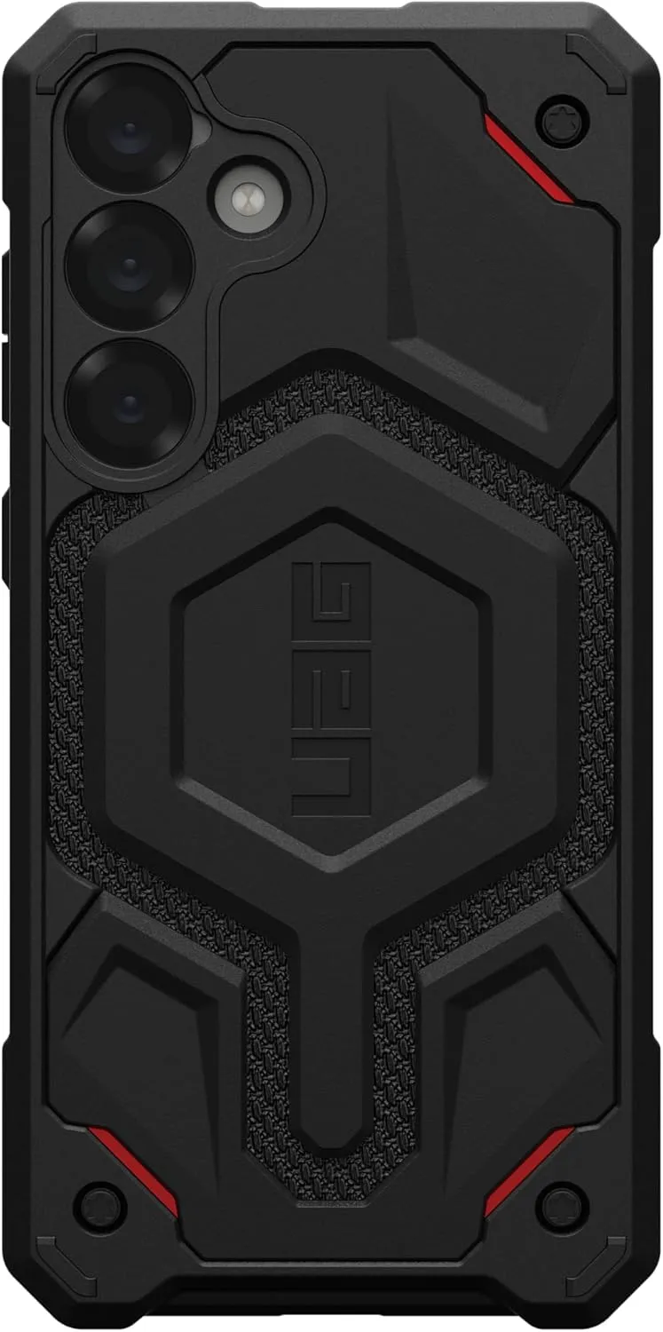URBAN ARMOR GEAR UAG for Samsung Galaxy S25 Plus Case 6.7" Monarch Pro - Compatible with Magnetic Charging Premium Rugged Military Drop Tested Protective Cover, Kevlar Black