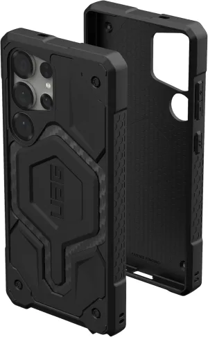 URBAN ARMOR GEAR UAG for Samsung Galaxy S25 Ultra Case 6.8" Monarch Pro - Compatible with Magnetic Charging Premium Rugged Military Drop Tested Protective Cover, Carbon Fiber