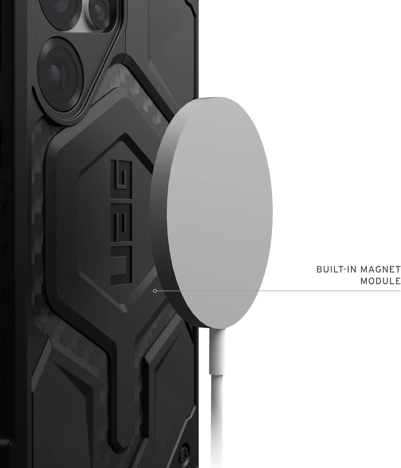URBAN ARMOR GEAR UAG for Samsung Galaxy S25 Ultra Case 6.8" Monarch Pro - Compatible with Magnetic Charging Premium Rugged Military Drop Tested Protective Cover, Carbon Fiber
