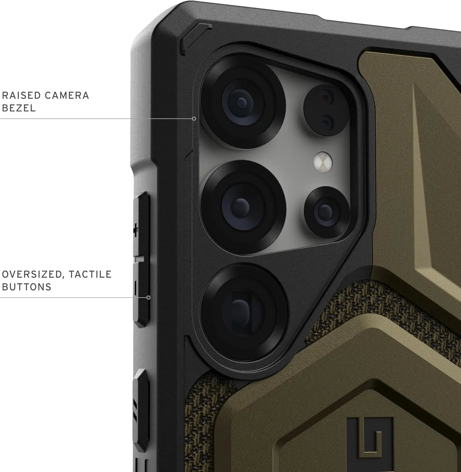 URBAN ARMOR GEAR UAG for Samsung Galaxy S25 Ultra Case 6.8" Monarch Pro - Compatible with Magnetic Charging Premium Rugged Military Drop Tested Protective Cover, Kevlar Element Green