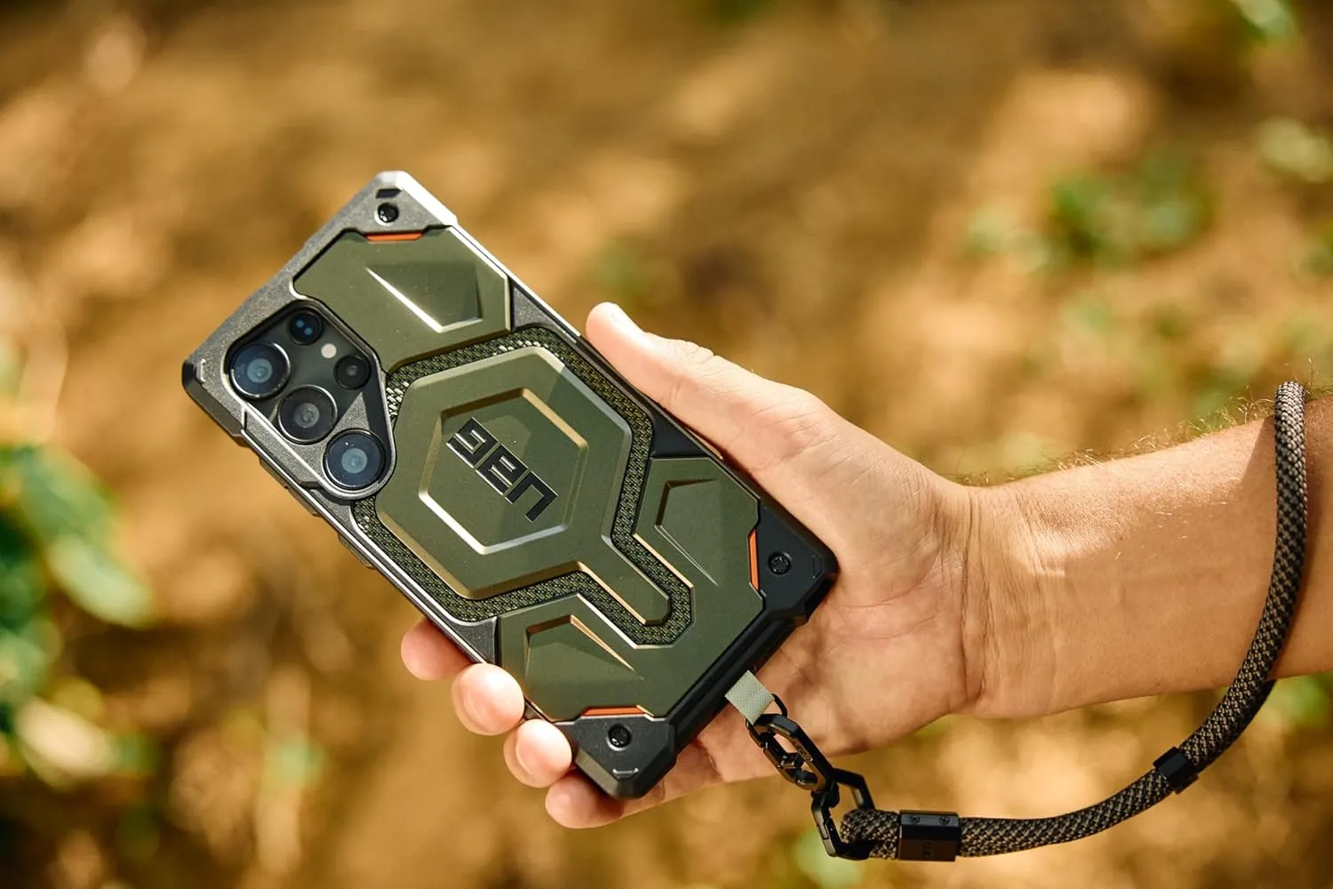 URBAN ARMOR GEAR UAG for Samsung Galaxy S25 Ultra Case 6.8" Monarch Pro - Compatible with Magnetic Charging Premium Rugged Military Drop Tested Protective Cover, Kevlar Element Green