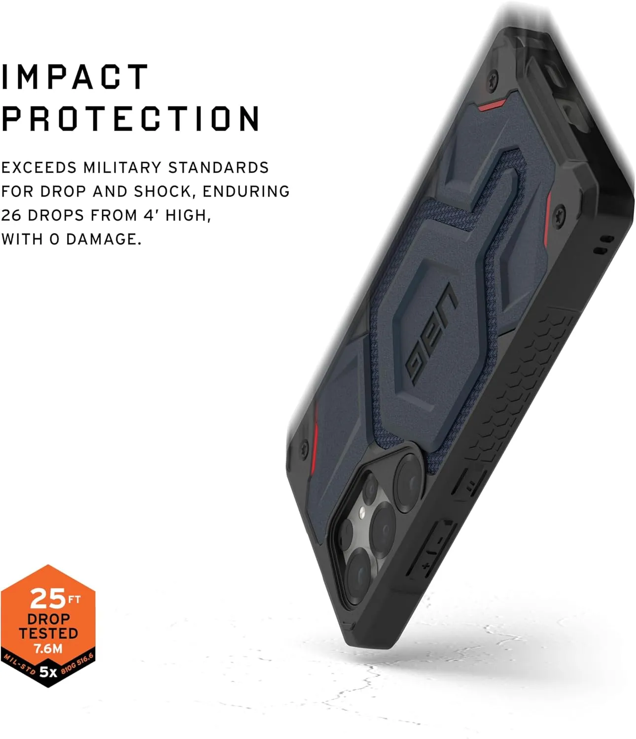 URBAN ARMOR GEAR UAG for Samsung Galaxy S25 Ultra Case 6.8" Monarch Pro - Compatible with Magnetic Charging Premium Rugged Military Drop Tested Protective Cover, Kevlar Mallard