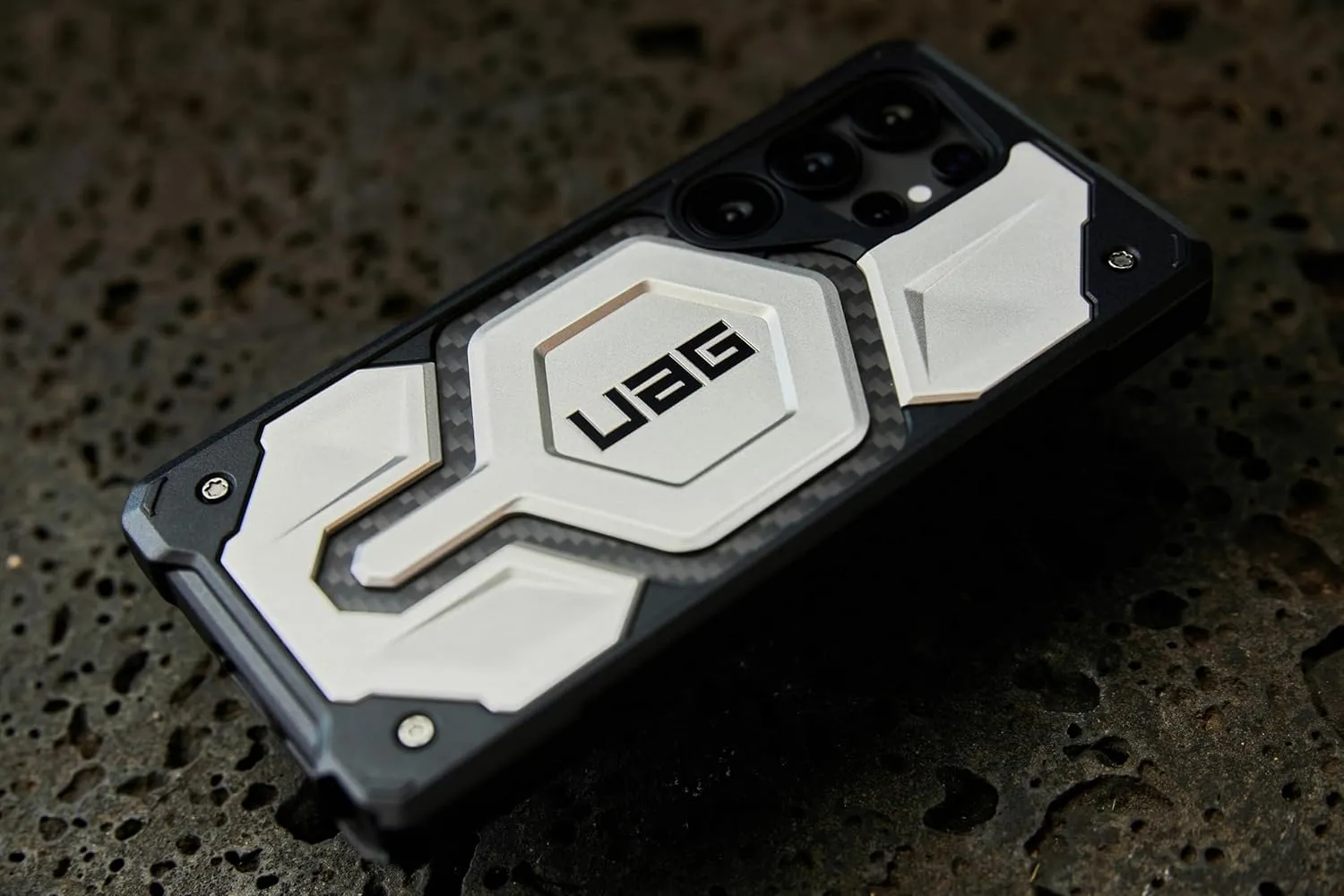 URBAN ARMOR GEAR UAG for Samsung Galaxy S25 Ultra Case 6.8" Monarch Pro - Compatible with Magnetic Charging Rugged Military Drop Tested Protective Cover, Titanium