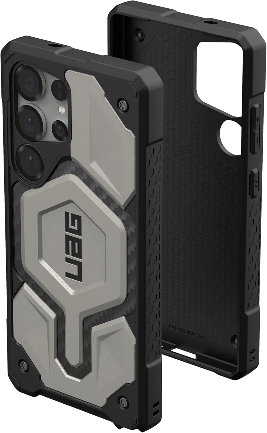 URBAN ARMOR GEAR UAG for Samsung Galaxy S25 Ultra Case 6.8" Monarch Pro - Compatible with Magnetic Charging Rugged Military Drop Tested Protective Cover, Titanium