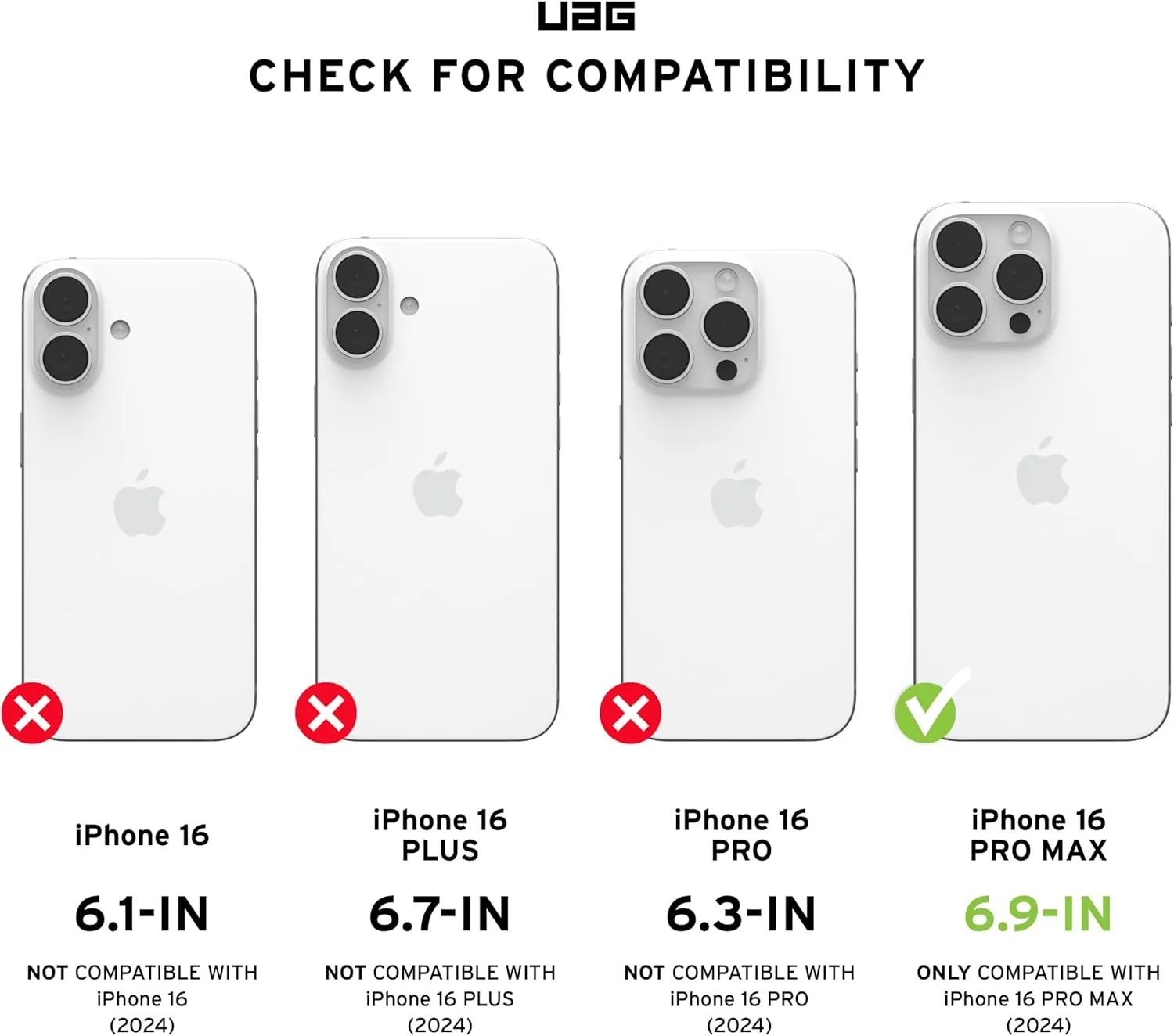 URBAN ARMOR GEAR UAG [Limited Edition] Designed for iPhone 16 Pro Max Case 6.9" Plyo - Compatible with MagSafe Charging Rugged Anti-Yellowing Transparent MIL-STD Protective Cover, Black/Clear Ombre