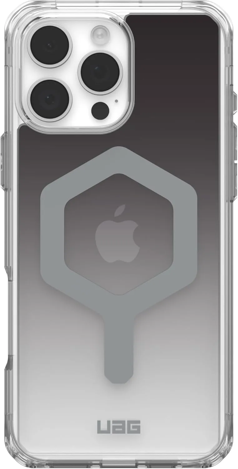 URBAN ARMOR GEAR UAG [Limited Edition] Designed for iPhone 16 Pro Max Case 6.9" Plyo - Compatible with MagSafe Charging Rugged Anti-Yellowing Transparent MIL-STD Protective Cover, Black/Clear Ombre