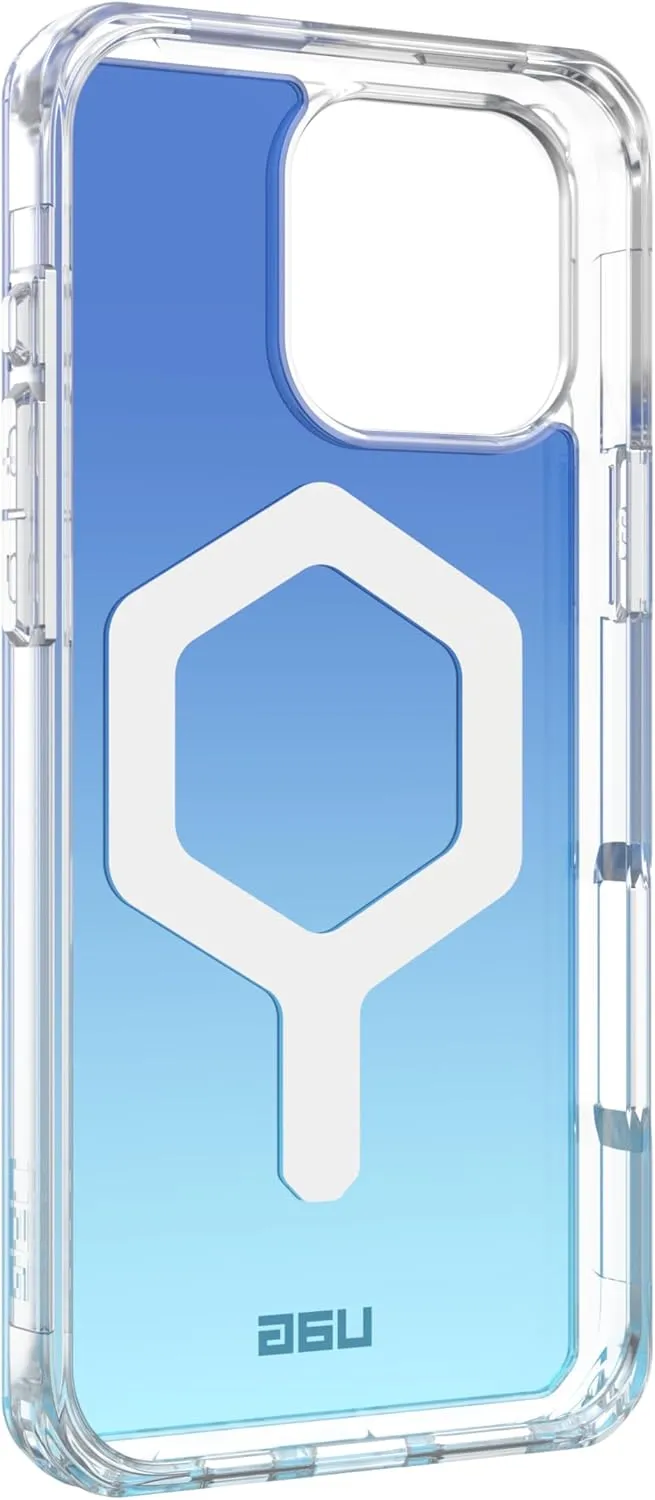 URBAN ARMOR GEAR UAG [Limited Edition] Designed for iPhone 16 Pro Max Case 6.9" Plyo - Compatible with MagSafe Charging Rugged Anti-Yellowing Transparent Military Grade Protective Cover, Blue Ombre