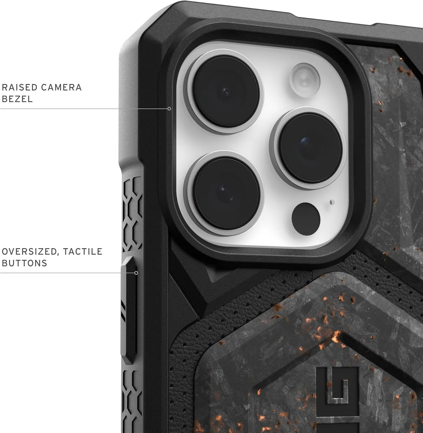 URBAN ARMOR GEAR UAG [Limited Edition] Designed for iPhone 16 Pro Max Case Monarch Pro - MagSafe Charging Compatible Premium Rugged Protective Cover, Forged Carbon Fiber with Copper