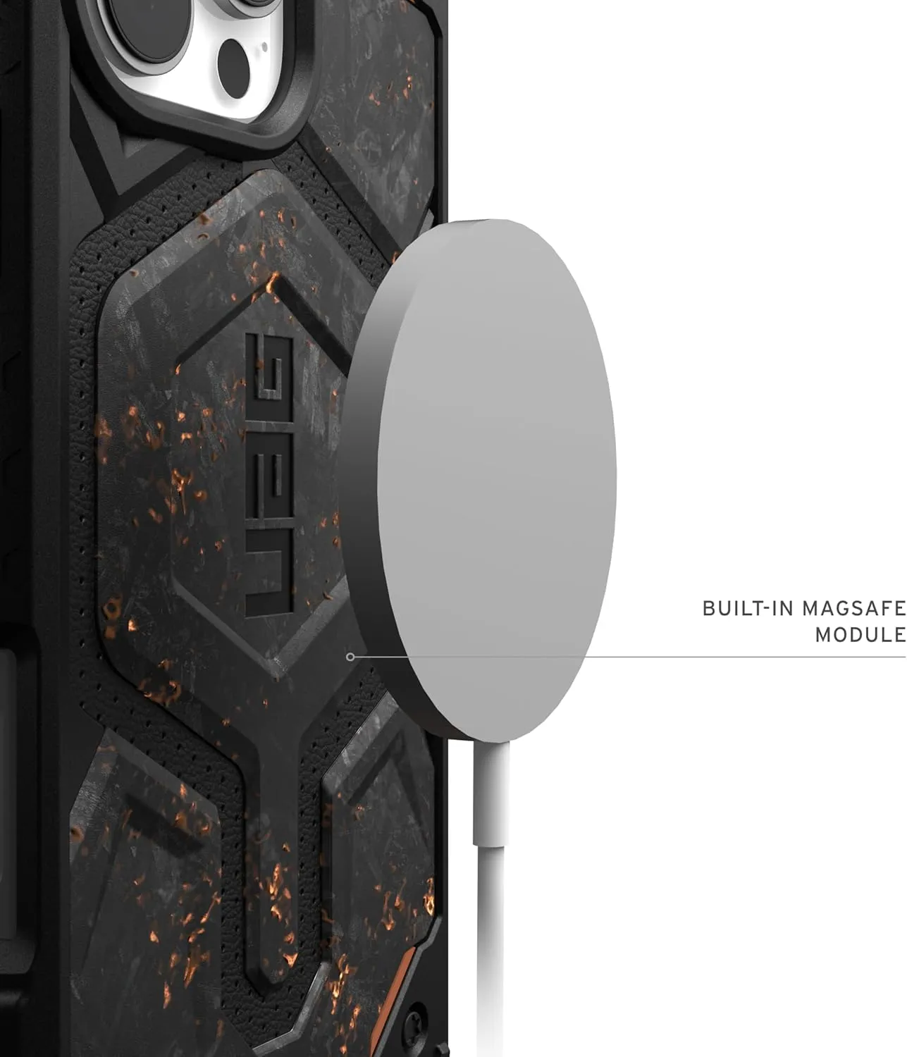 URBAN ARMOR GEAR UAG [Limited Edition] Designed for iPhone 16 Pro Max Case Monarch Pro - MagSafe Charging Compatible Premium Rugged Protective Cover, Forged Carbon Fiber with Copper