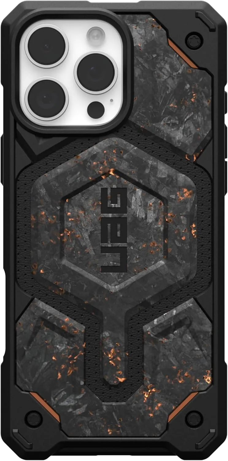 URBAN ARMOR GEAR UAG [Limited Edition] Designed for iPhone 16 Pro Max Case Monarch Pro - MagSafe Charging Compatible Premium Rugged Protective Cover, Forged Carbon Fiber with Copper
