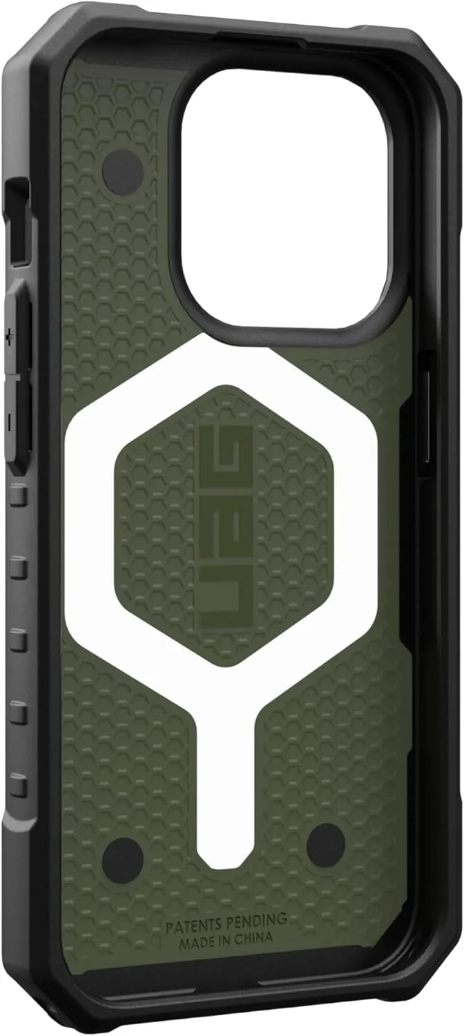 URBAN ARMOR GEAR UAG [Updated Ver] Compatible with iPhone 15 Pro Case 6.1" Pathfinder Olive Drab Built-in Magnet Compatible with MagSafe Charging Rugged Military Grade Dropproof Protective Cover