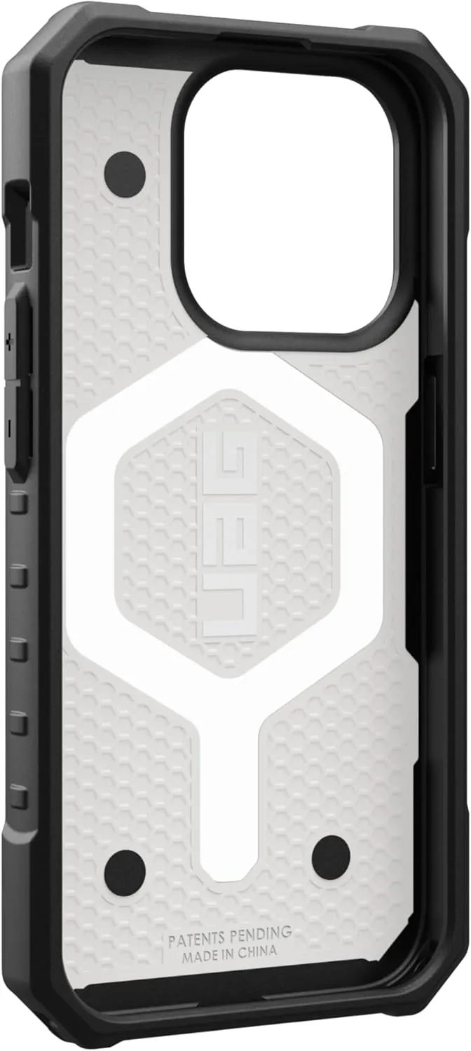 URBAN ARMOR GEAR UAG [Updated Ver] Compatible with iPhone 15 Pro Case 6.1" Pathfinder White Built-in Magnet Compatible with MagSafe Charging Rugged Military Grade Dropproof Protective Cover