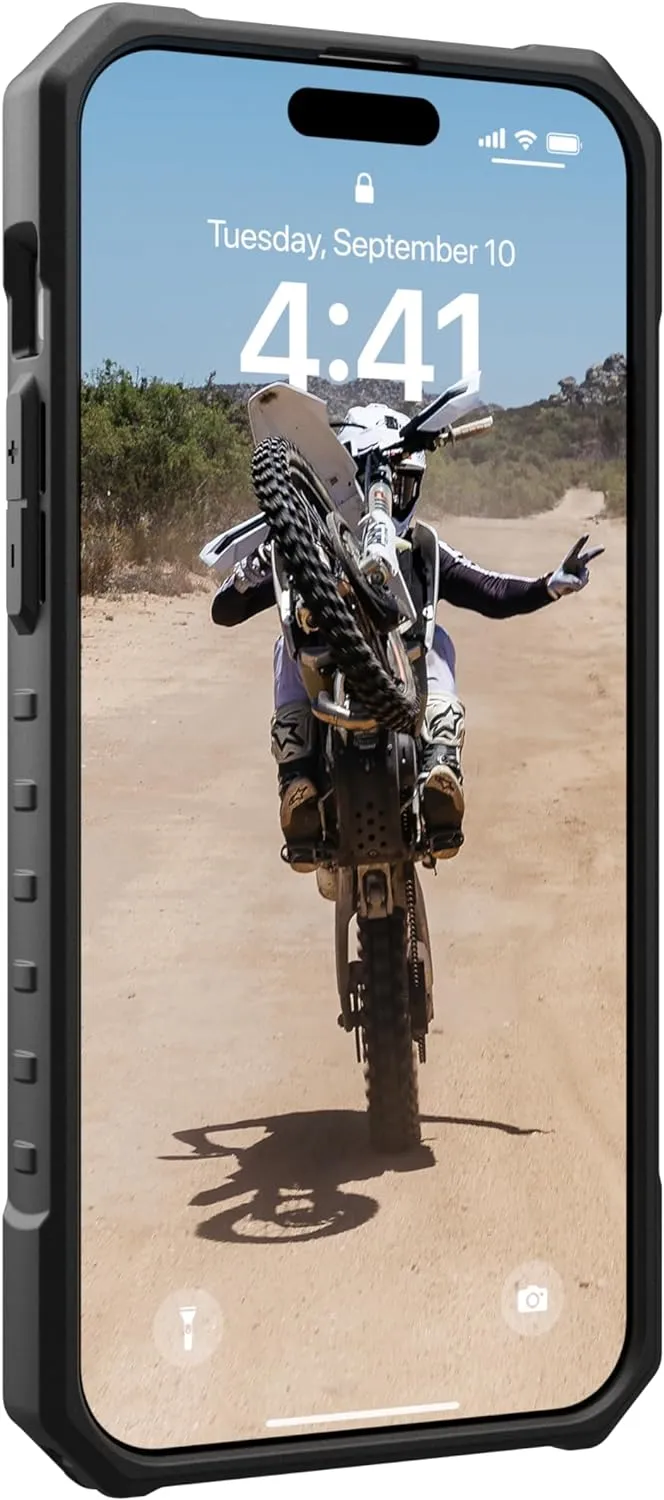 URBAN ARMOR GEAR UAG [Updated Ver] Compatible with iPhone 15 Pro Max Case 6.7" Pathfinder Olive Drab Built-in Magnet Compatible with MagSafe Charging Rugged Military Grade Dropproof Protective Cover