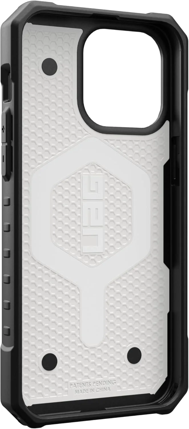URBAN ARMOR GEAR UAG [Updated Ver] Compatible with iPhone 15 Pro Max Case 6.7" Pathfinder White Built-in Magnet Compatible with MagSafe Charging Rugged Military Grade Dropproof Protective Cover
