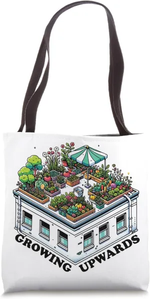 Urban Gardener City Rooftop Garden Sustainable Gardening Tote Bag