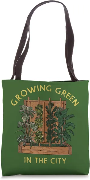 Urban Gardener City Rooftop Garden Sustainable Gardening Tote Bag