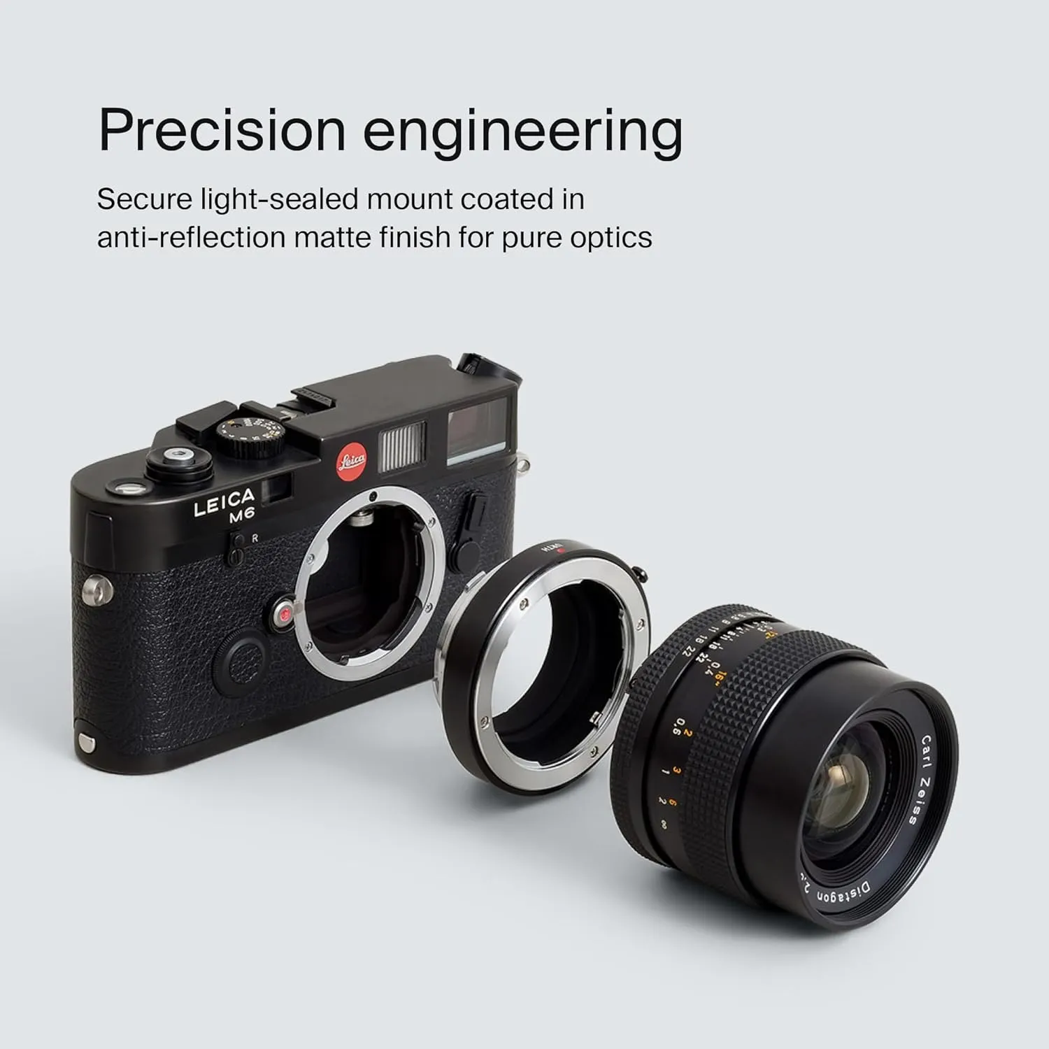 Urth Lens Mount Adapter: Compatible with Contax/Yashica (C/Y) Lens to Leica M Camera Body