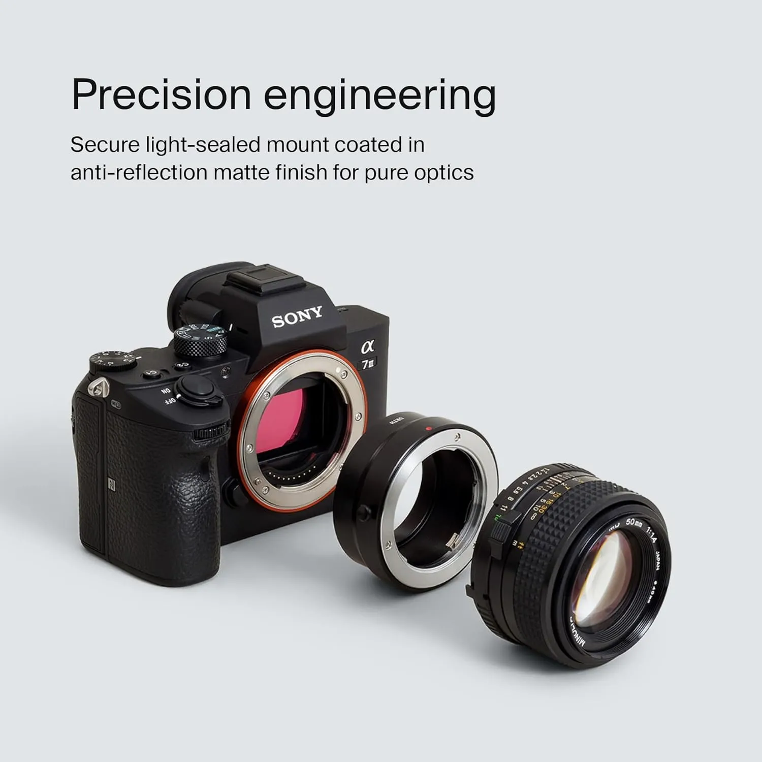 Urth Lens Mount Adapter: Compatible with Minolta Rokkor (SR/MD/MC) Lens to Sony E Camera Body